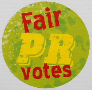 PR - Fair Votes sticker